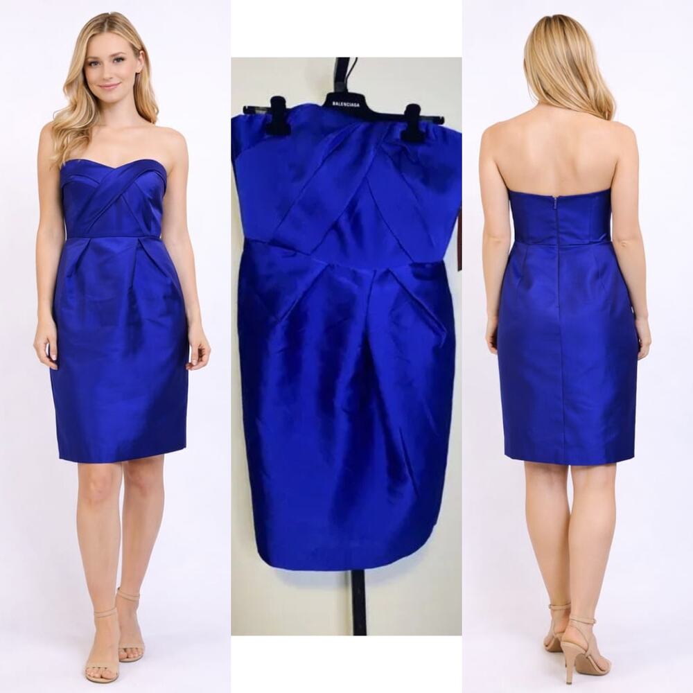 Strapless mini dress by MONIQUE LHUILLIER,